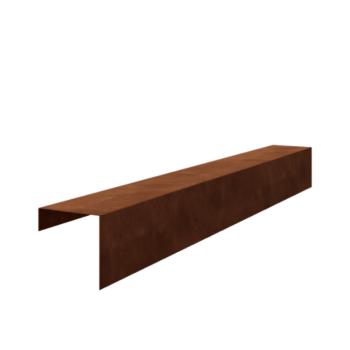 Προφίλ u από ατσάλι corten 15 x 15 x 5 cm (μήκος 150 cm)