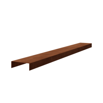 Προφίλ U από χάλυβα Corten - 5 x 15 x 5 cm - 240 cm