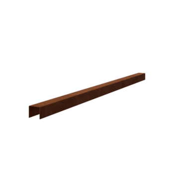 Προφίλ u από ατσάλι corten 5 x 5 x 5 cm (μήκος 150 cm)