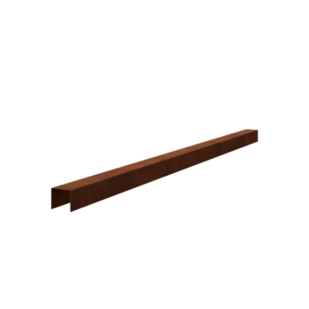 Προφίλ U από χάλυβα Corten - 5 x 5 x 5 cm - 240 cm