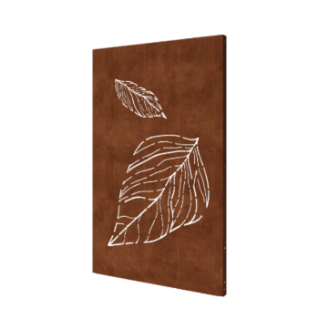 Πάνελ από ατσάλι corten μεγάλα φύλλα 120 x 6 x 190 cm