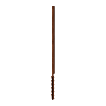 Βάση από ατσάλι corten πείρος στήριξης γωνία με 190 x 6 x 6 cm