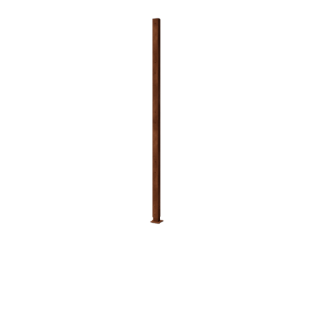 Βάση από ατσάλι corten επίπεδη βάση γωνία με 190 x 6 x 6 cm