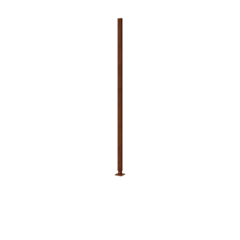 Βάση από ατσάλι corten ίσιο επίπεδη βάση με 190 x 6 x 3 cm