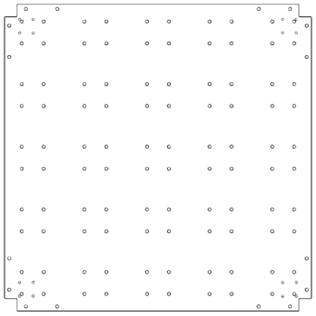 Πλάκα βάσης από γαλβανισμένο χάλυβα - 100 x 100 cm
