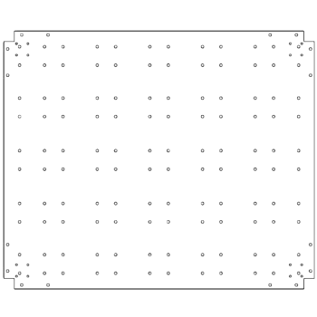 Πλάκα βάσης από γαλβανισμένο χάλυβα - 100 x 120 cm