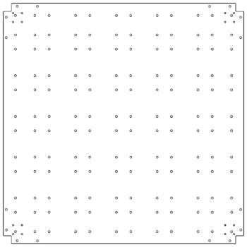 Πλάκα βάσης από γαλβανισμένο χάλυβα - 120 x 120 cm