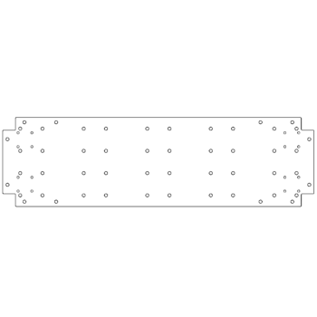 Πλάκα βάσης από γαλβανισμένο χάλυβα - 30 x 100 cm