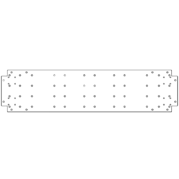 Πλάκα βάσης από γαλβανισμένο χάλυβα - 30 x 120 cm