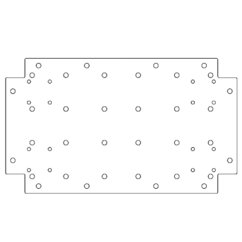 Πλάκα βάσης από γαλβανισμένο χάλυβα - 30 x 50 cm