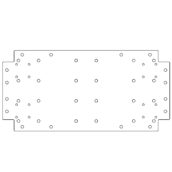 Πλάκα βάσης από γαλβανισμένο χάλυβα - 30 x 60 cm