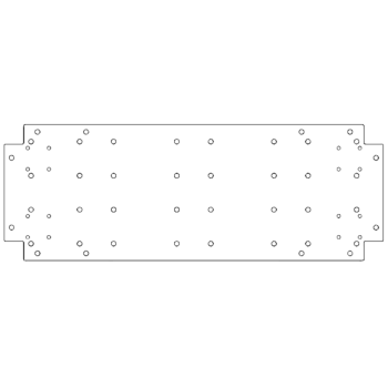 Πλάκα βάσης από γαλβανισμένο χάλυβα - 30 x 80 cm