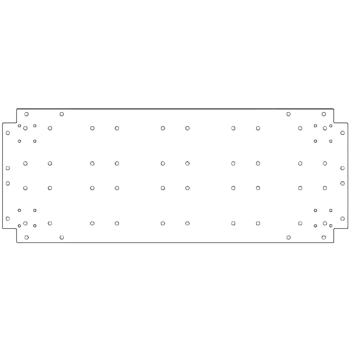 Πλάκα βάσης από γαλβανισμένο χάλυβα - 40 x 100 cm