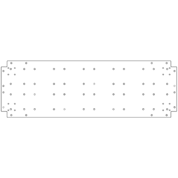 Πλάκα βάσης από γαλβανισμένο χάλυβα - 40 x 120 cm