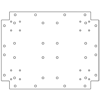 Πλάκα βάσης από γαλβανισμένο χάλυβα - 40 x 50 cm