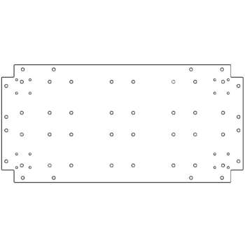 Πλάκα βάσης από γαλβανισμένο χάλυβα - 40 x 80 cm