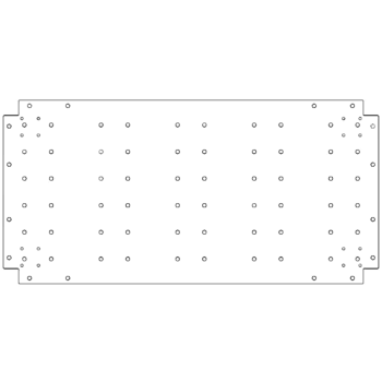Πλάκα βάσης από γαλβανισμένο χάλυβα - 50 x 100 cm