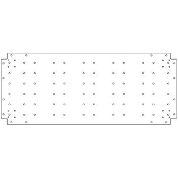 Πλάκα βάσης από γαλβανισμένο χάλυβα - 50 x 120 cm