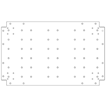 Πλάκα βάσης από γαλβανισμένο χάλυβα - 50 x 80 cm