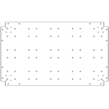 Πλάκα βάσης από γαλβανισμένο χάλυβα - 60 x 100 cm