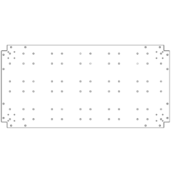 Πλάκα βάσης από γαλβανισμένο χάλυβα - 60 x 120 cm