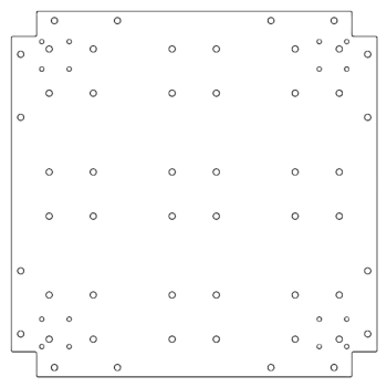 Πλάκα βάσης από γαλβανισμένο χάλυβα - 60 x 60 cm