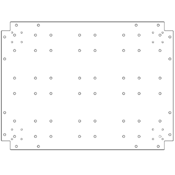 Πλάκα βάσης από γαλβανισμένο χάλυβα - 60 x 80 cm