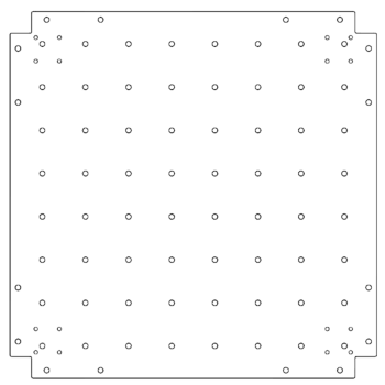 Πλάκα βάσης από γαλβανισμένο χάλυβα - 70 x 70 cm