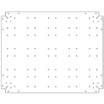 Πλάκα βάσης από γαλβανισμένο χάλυβα - 80 x 100 cm