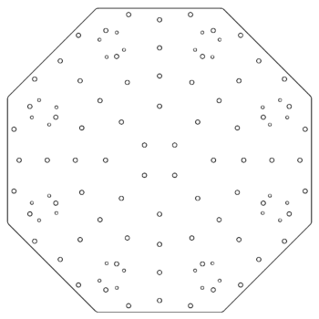 Πλάκα βάσης από γαλβανισμένο χάλυβα - Οκτάγωνο - 72,4 x 72,4 cm