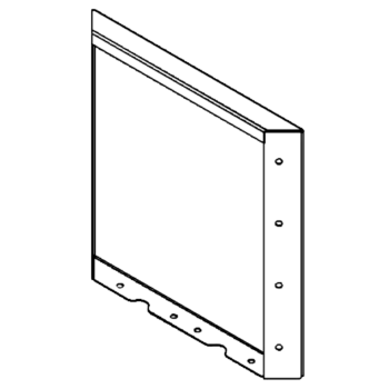 Ζαρντινιέρα από χάλυβα - Πάνελ - 40 x 40 cm - RAL9005 ματ (μαύρο)