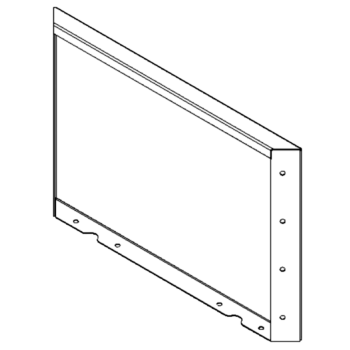 Ζαρντινιέρα από χάλυβα - Πάνελ - 40 x 60 cm - RAL7016 ματ (ανθρακί γκρι)