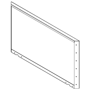 Ζαρντινιέρα από χάλυβα - Πάνελ - 60 x 100 cm - RAL9005 ματ (μαύρο)