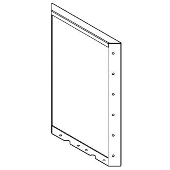 Ζαρντινιέρα από χάλυβα - Πάνελ - 60 x 40 cm - RAL7016 ματ (ανθρακί γκρι)