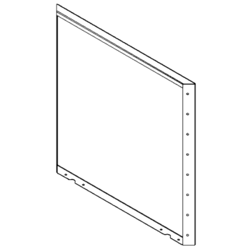 Ζαρντινιέρα από χάλυβα - Πάνελ - 80 x 80 cm - RAL7016 ματ (ανθρακί γκρι)