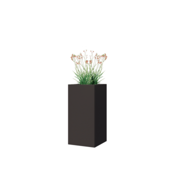 Ζαρντινιέρα από χάλυβα - Τετράγωνο - 30 x 30 x 60 cm - Άλλο χρώμα RAL - Χωρίς πλάκα βάσης
