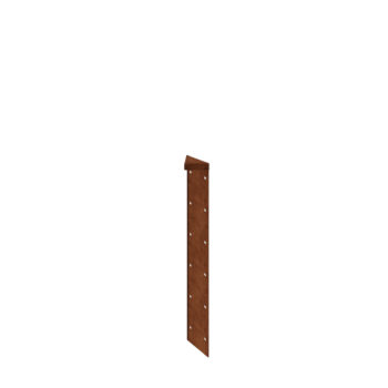 Ζαρντινιέρα από χάλυβα Corten - Γωνιά 180° - 60 cm
