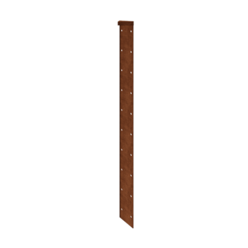 Ζαρντινιέρα από χάλυβα Corten - Γωνιά 180° - 70 cm