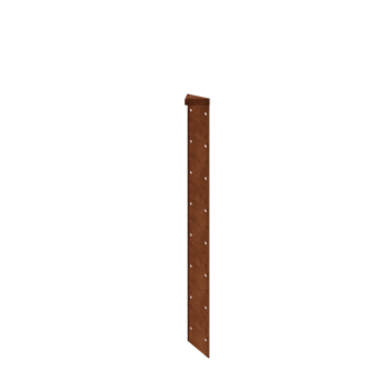 Ζαρντινιέρα από χάλυβα Corten - Γωνιά 180° - 80 cm