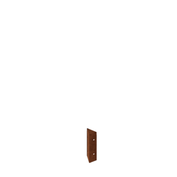 Ζαρντινιέρα από χάλυβα Corten - Γωνιά 90° - 20 cm