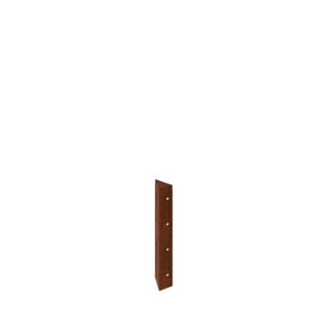 Ζαρντινιέρα από χάλυβα Corten - Γωνιά 90° - 40 cm
