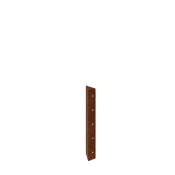 Ζαρντινιέρα από χάλυβα Corten - Γωνιά 90° - 50 cm