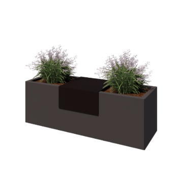 Πλατφόρμα για ζαρντινιέρες από χάλυβα - 40 x 41 x 20 cm - Bronze