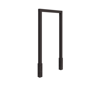 Πέργκολα από χάλυβα - Ίσιο - 200 x 230 cm - Άλλο χρώμα RAL - Με βάση από σκυρόδεμα