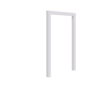 Πέργκολα από χάλυβα - Ίσιο - 150 x 230 cm - RAL9010 ματ (λευκό) - Χωρίς βάση από σκυρόδεμα