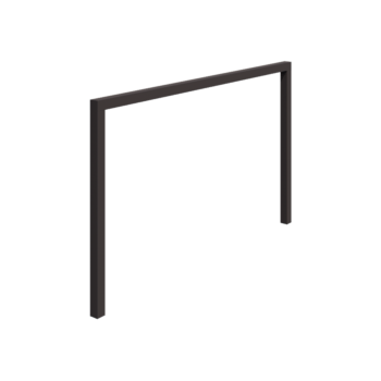 Πέργκολα από χάλυβα - Ίσιο - 400 x 230 cm - RAL7016 ματ (ανθρακί γκρι) - Χωρίς βάση από σκυρόδεμα