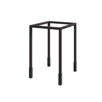 Πέργκολα από χάλυβα - Τετράγωνο - 224 x 200 x 230 cm - RAL7016 ματ (ανθρακί γκρι) - Με βάση από σκυρόδεμα