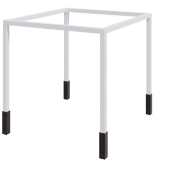 Πέργκολα από χάλυβα - Τετράγωνο - 324 x 300 x 230 cm - RAL9010 ματ (λευκό) - Με βάση από σκυρόδεμα