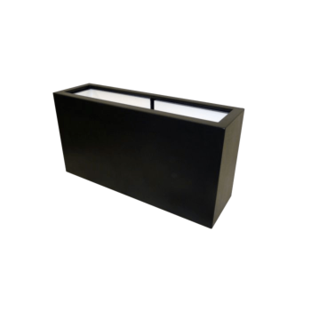 πολυεστερική γλάστρα - Ορθογώνιο - 100 x 30 x 50 cm - RAL9010 ματ (λευκό) - Με βάση