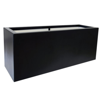 πολυεστερική γλάστρα - Ορθογώνιο - 120 x 50 x 60 cm - RAL9010 ματ (λευκό) - Με βάση